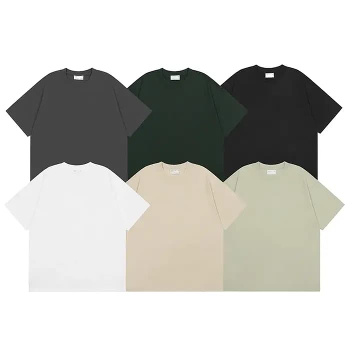 Été 2025 hommes plaine T-Shirt Streetwear 100 coton