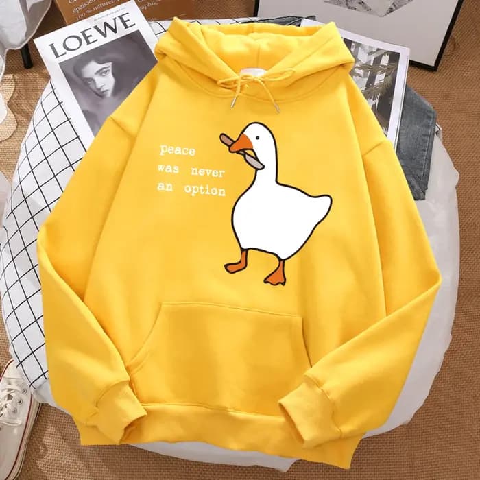 Sweat à capuche imprimé « La paix n'a jamais été une option » pour homme