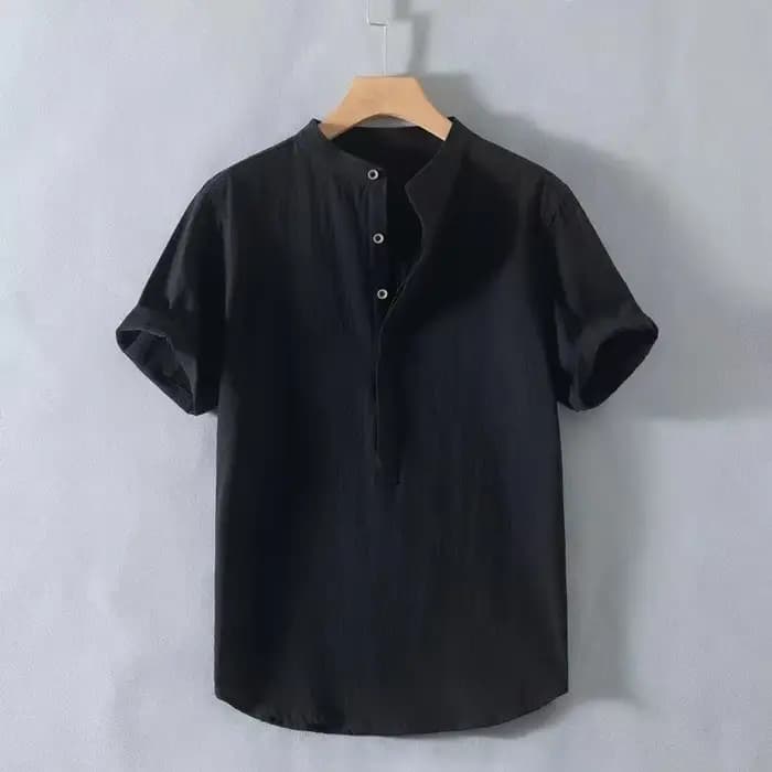 Nouvelles chemises en coton et lin pour hommes