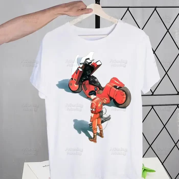 Akira Anime Manga japonais t-shirt hommes rétro hauts T-shirts Harajuku Neo Tokyo Shotaro Kaneda