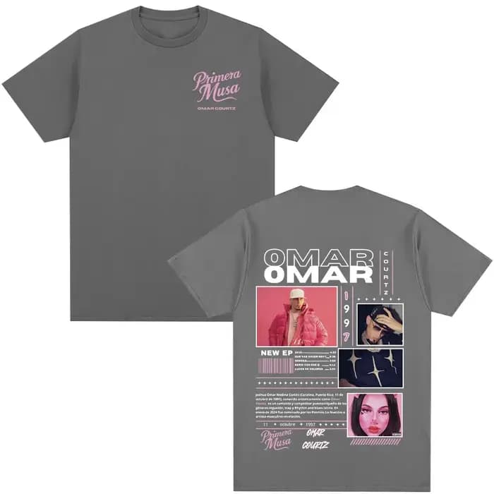 Omar Courtz Primera Musa Album Tour Merch T-shirt Hommes Femmes Vêtements Hip Hop Mode
