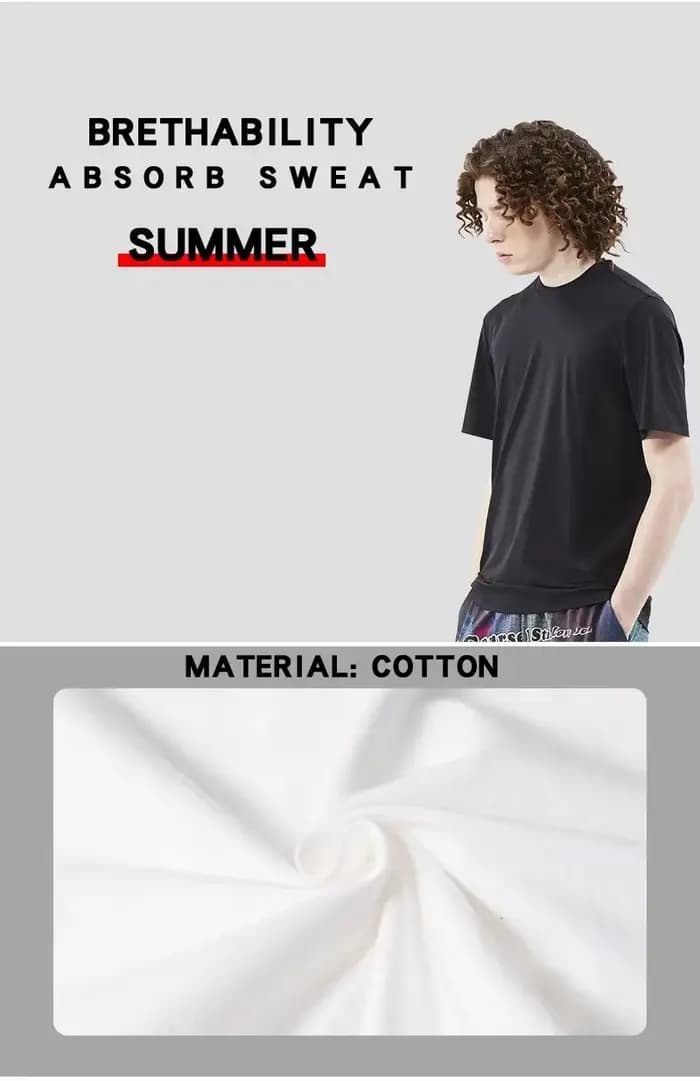 T-shirt en coton pour hommes