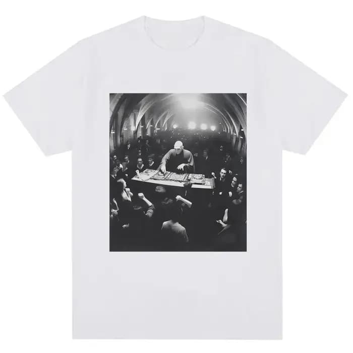 Drôle Dj Dark Lord Meme graphique T-shirt assistant Rave fête mode Vintage t-shirts hommes femmes en vrac coton