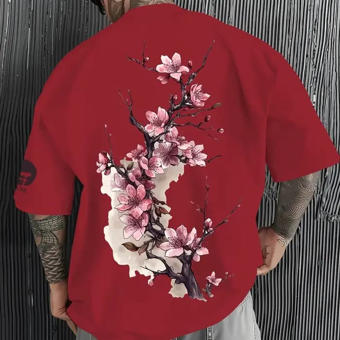 T-shirt à motif de fleurs de cerisier de Tokyo
