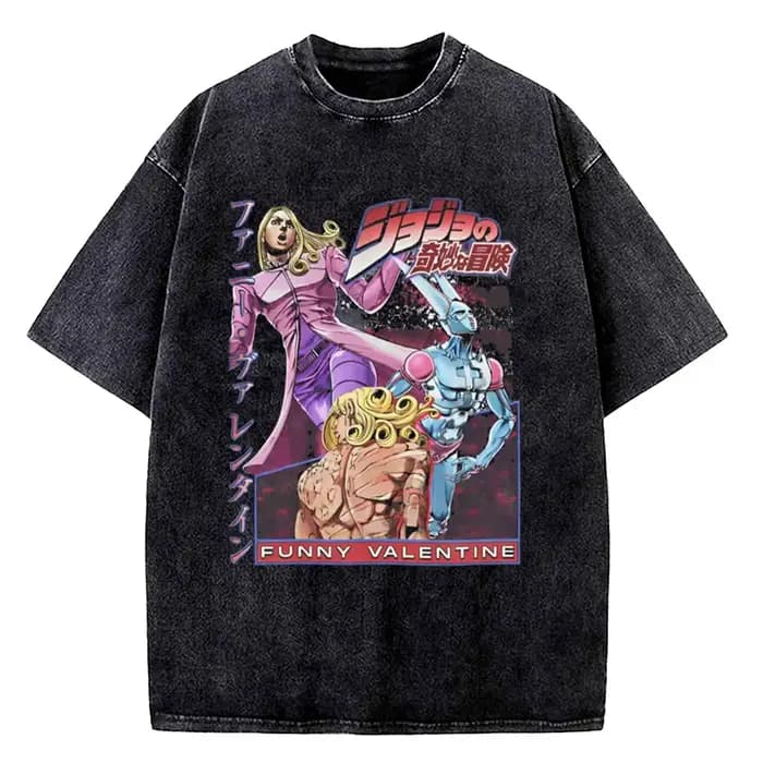 T-shirt graphique JoJo's Bizarre Adventure Johnny Joestar pour hommes