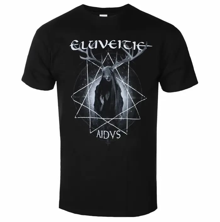 T-shirt en coton unisexe à motif de groupe Eluveitie, manches courtes, tendance, de marque, de luxe,