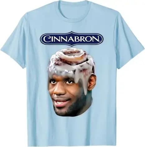 Cinnabron Meme T-Shirt drôle mode homme vêtements de rue à manches courtes disant
