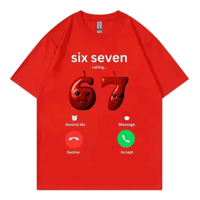 T-shirt humoristique « 67 Is Calling » pour hommes et femmes