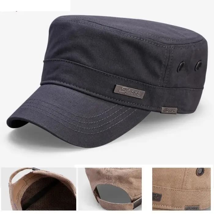 Chapeau plat en coton pour hommes et femmes