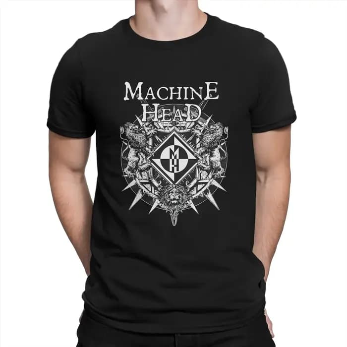 T-shirt en pur coton à col rond pour hommes