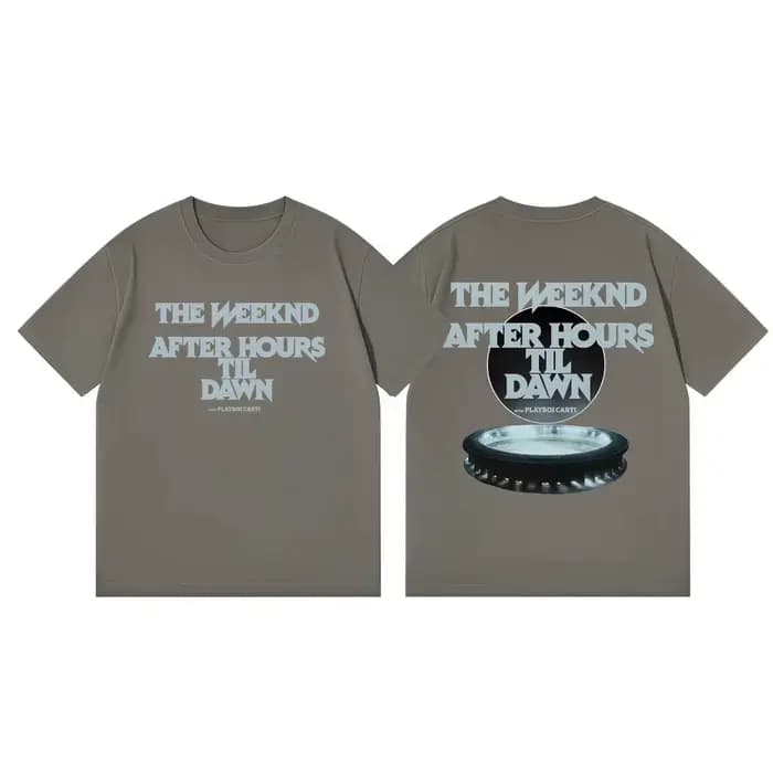 T-shirts graphiques The Weeknd After Hours Til Dawn Tour 2026 pour hommes et femmes, mode Hip Hop, t