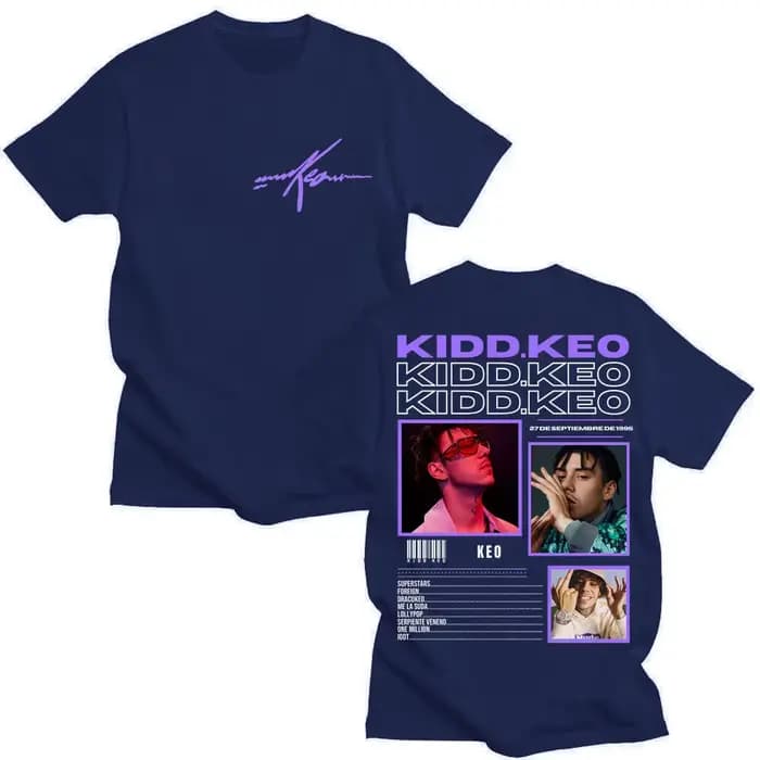 Rappeur Kidd Keo Bando Boyz Tour imprimé t-shirt hommes femmes à la mode Hip Hop t-shirts surdimensionné coton