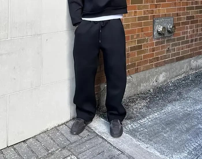 Pantalon de survêtement surdimensionné à jambes larges pour hommes