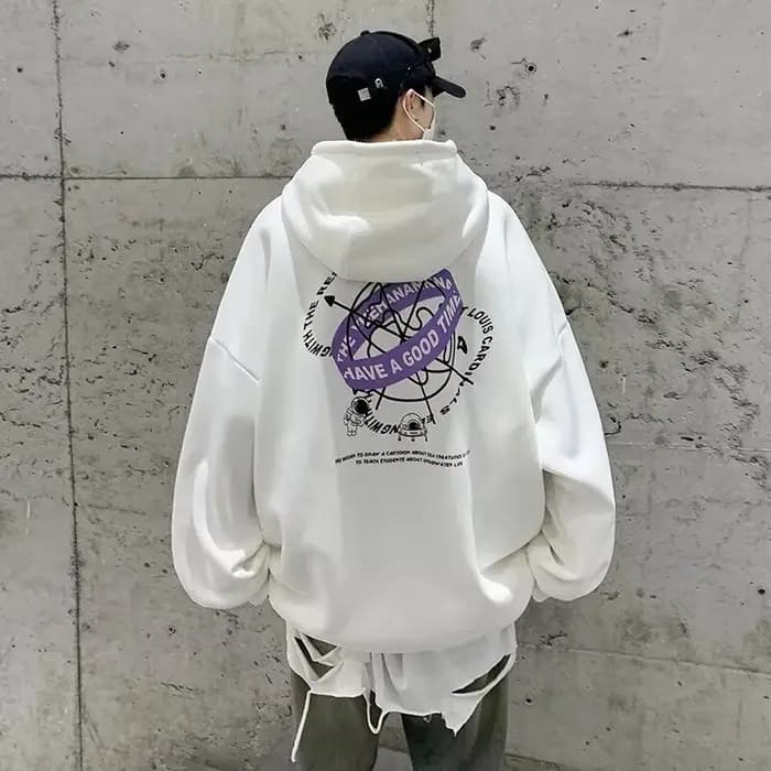 Goth lettre astronaute graphique sweats à capuche hommes Hip Hop automne nouveau dans