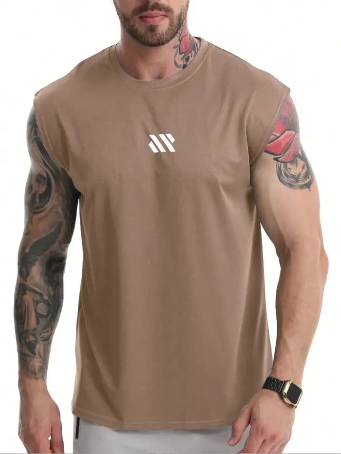 T-shirt d'été sans manches pour hommes