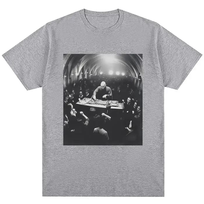 Drôle Dj Dark Lord Meme graphique T-shirt assistant Rave fête mode Vintage t-shirts hommes femmes en vrac coton