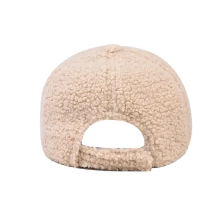 Casquettes de baseball en laine d'agneau vert beige FS pour hommes