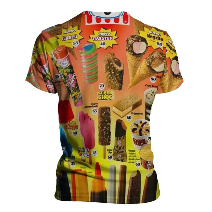 T-shirt graphique crème glacée pour hommes