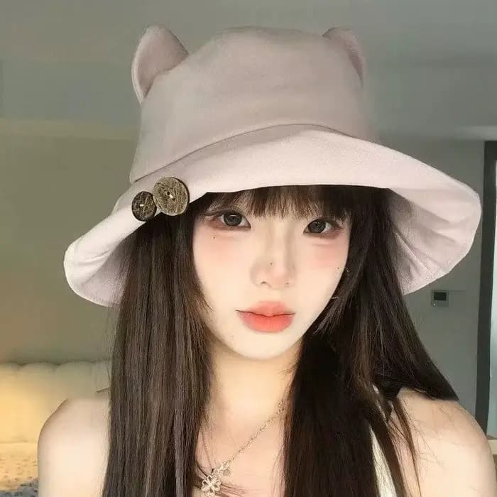 NOUVEAU ! Chapeau de pêcheur pour femme à motif dessin animé