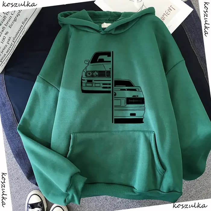 Sweat à capuche de voiture pour hommes, à la mode, imprimé de voiture, hip-hop, Harajuku, nouvelle collection automne et hiver