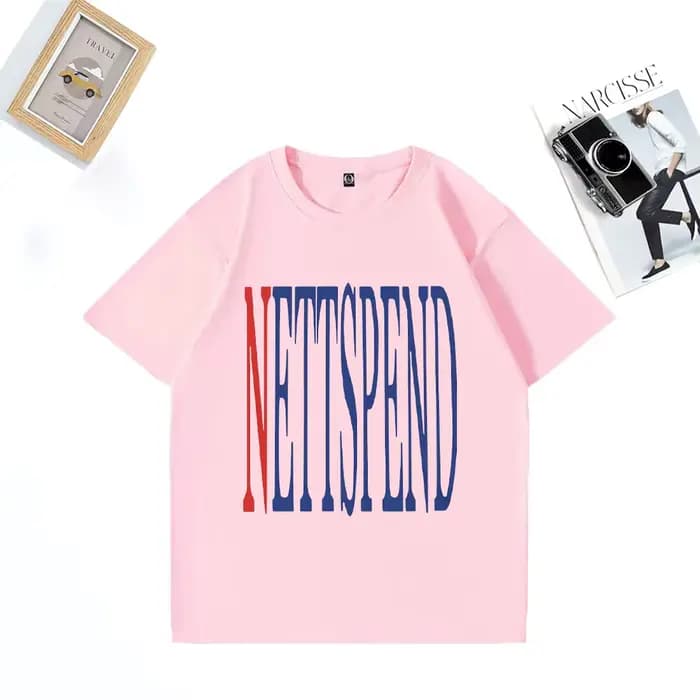 NETTSPEND TOUR vêtements nouveau unisexe Hip Hop streetwear surdimensionné vintage t-shirt 100% coton à manches courtes
