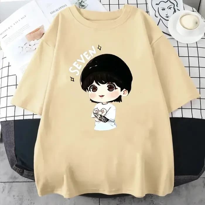 Seven-T-shirt unisexe à manches courtes pour femmes
