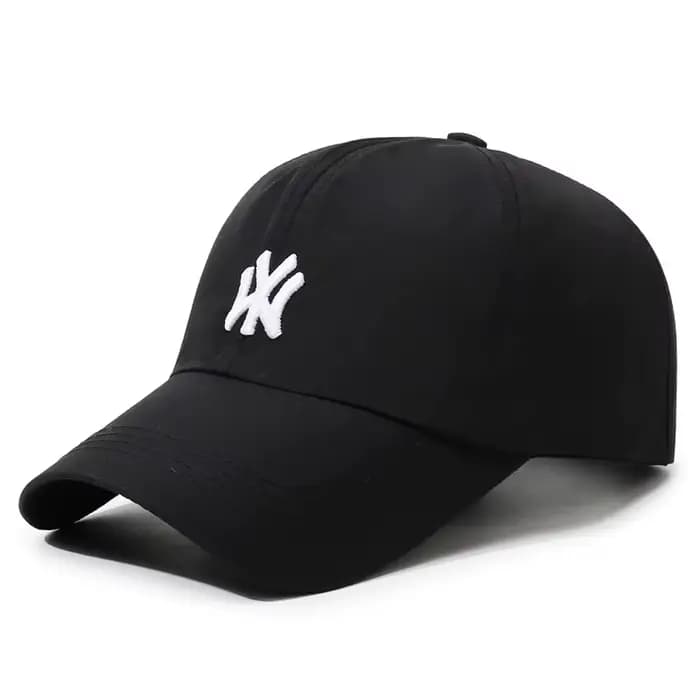 Casquette de baseball vintage avec logo brodé NY, casquette décontractée en coton réglable, style st