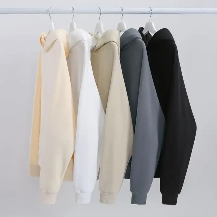 600GSM hommes 100% sweat à capuche en coton Style coréen coupe ample polaire
