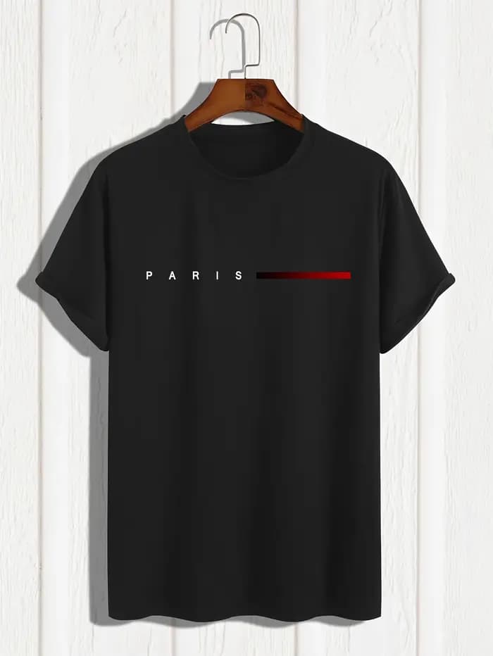 T-shirt décontracté pour homme 100 % coton