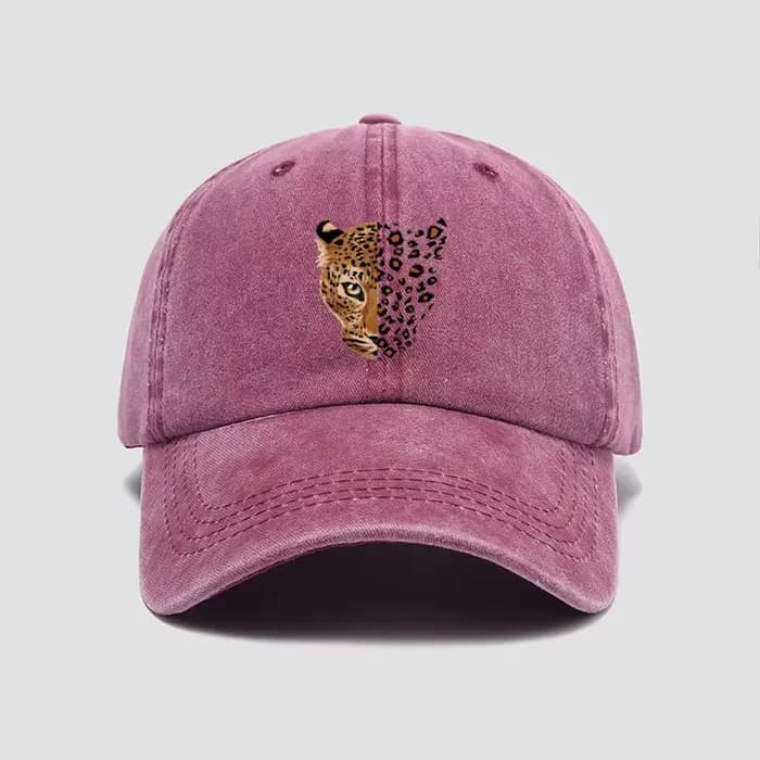 Casquette de baseball à imprimé léopard tendance - Design ajustable