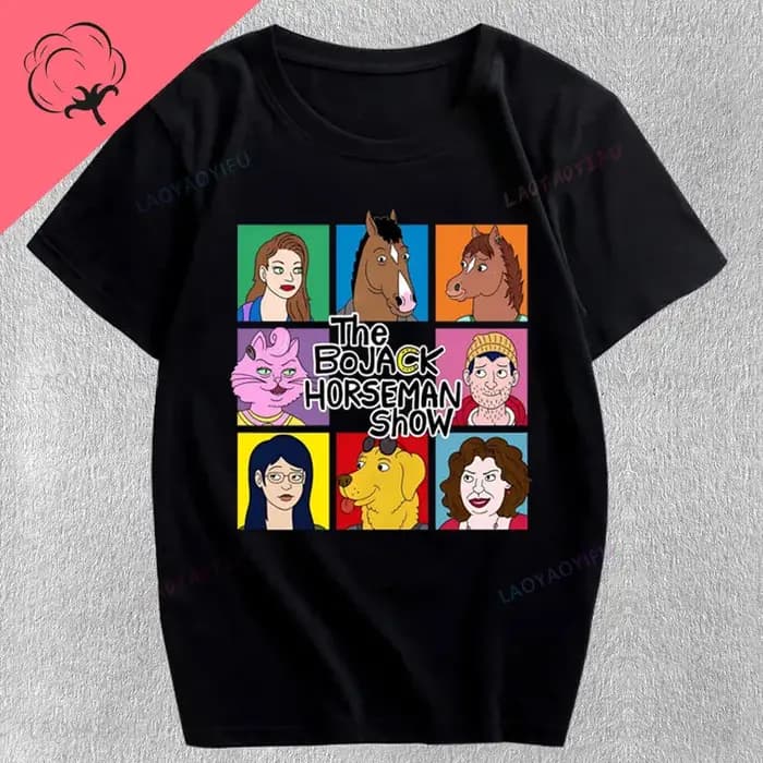 T-Shirt unisexe Mr Peanutbutter de Bojack Horseman, c'est le visage de la dépression, chemises avec