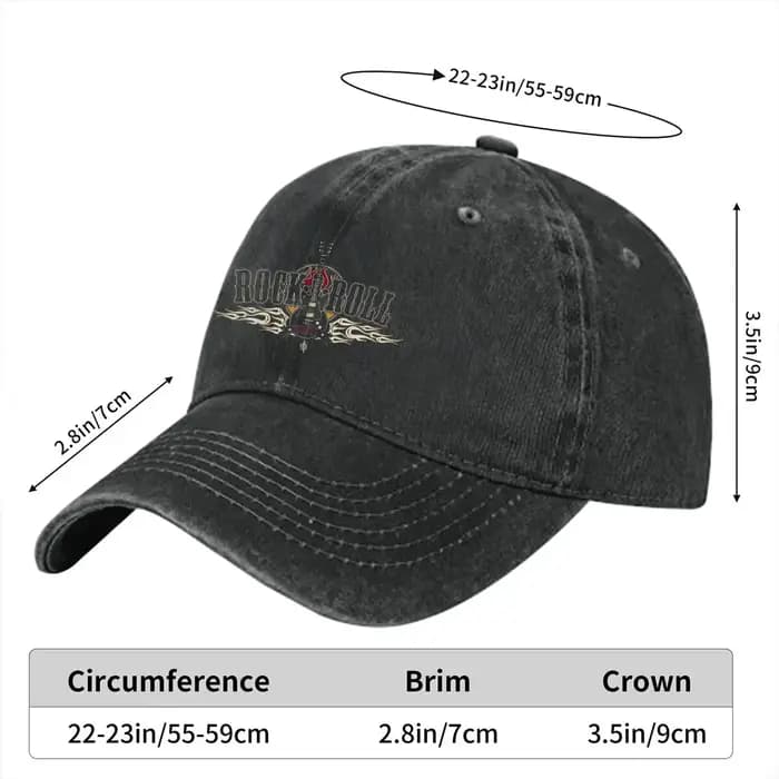 Casquette de baseball Rock Wing JEBaseball pour hommes et femmes