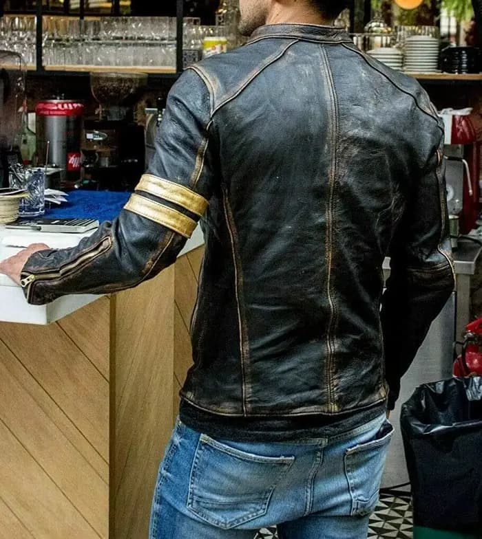 Veste en cuir de mode rétro Streetwear Blazer vestes décontractée hommes vêtements d'extérieur