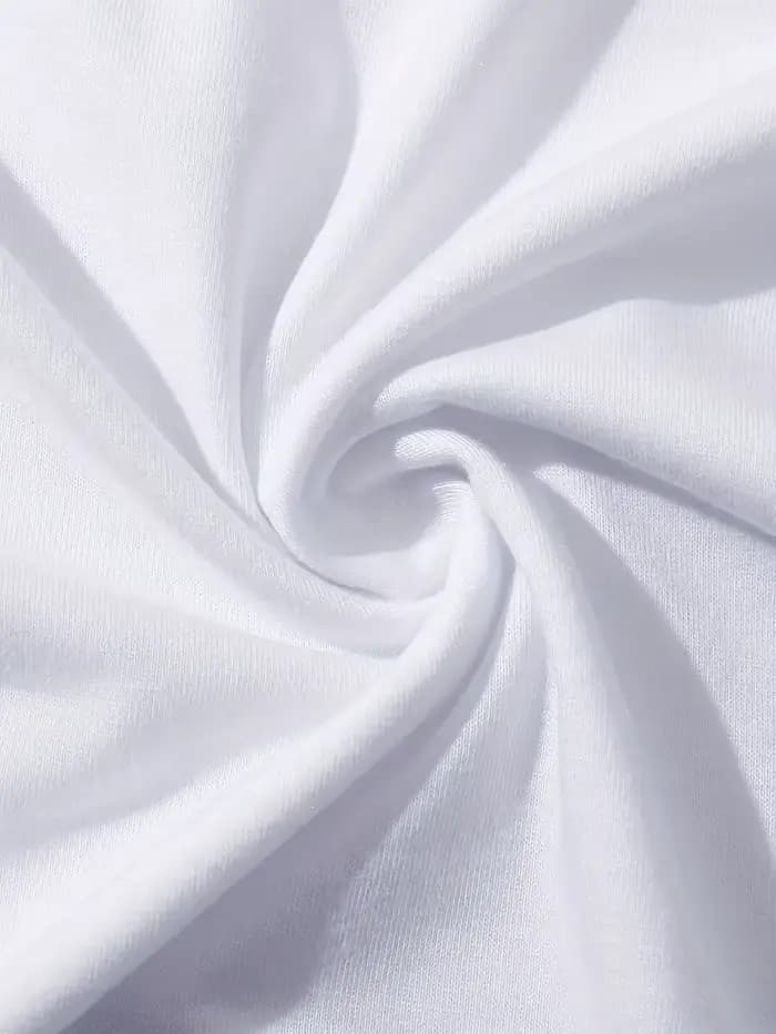 T-shirt blanc surdimensionné pour hommes
