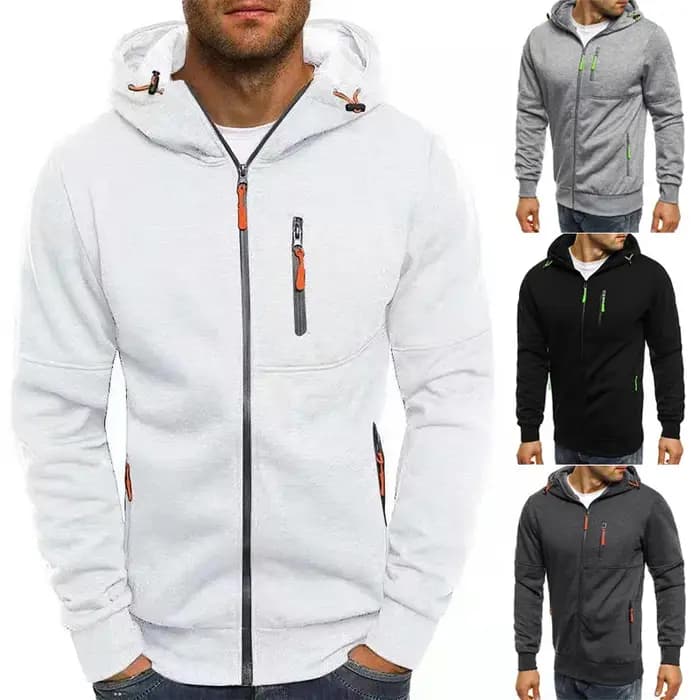 Sweats à capuche pour hommes printemps automne décontracté solide sweat