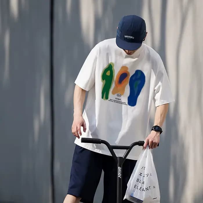 T-Shirt d'été en coton pour homme