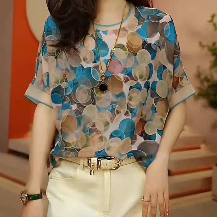 T-shirt imprimé à manches courtes pour femmes, nouveau Style d'été, à la mode, ample, grande taille,