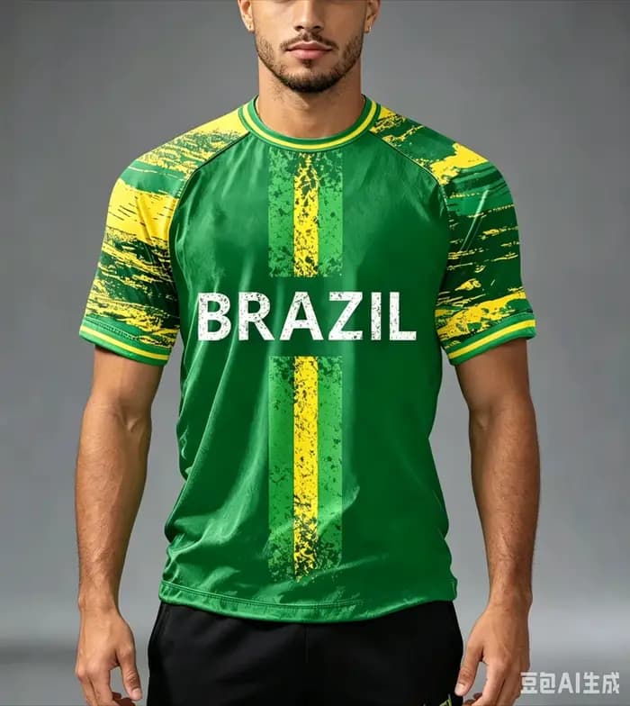 Nouveaux maillots de football brésiliens pour hommes