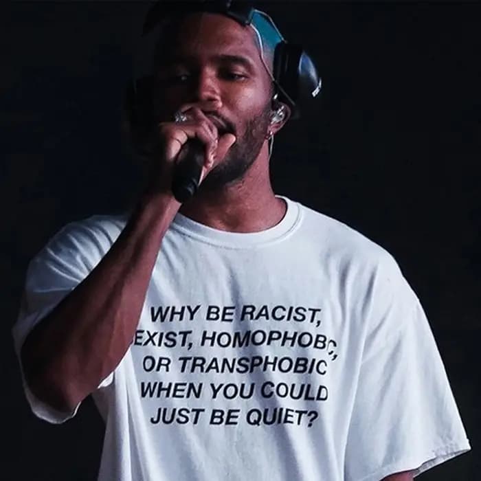 Frank rappeur Hip Hop T-shirt blond coton hommes