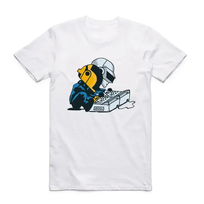 2019 Daft Punk hommes femmes t-shirt été à manches courtes groupe de musique française Punk T-shirts