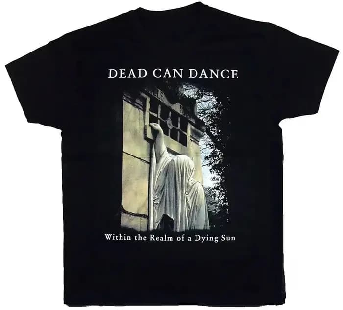 T-shirt Dead Can Dance Album en coton noir, chemise Harajuku décontractée et ample pour couple, vête