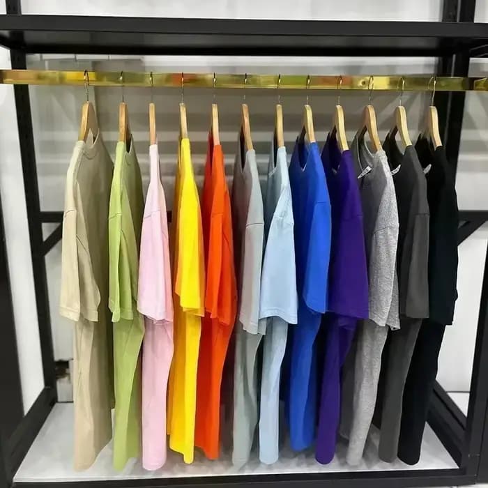 T-shirt unisexe décontracté Y2K en coton pur à manches courtes et coupe ample