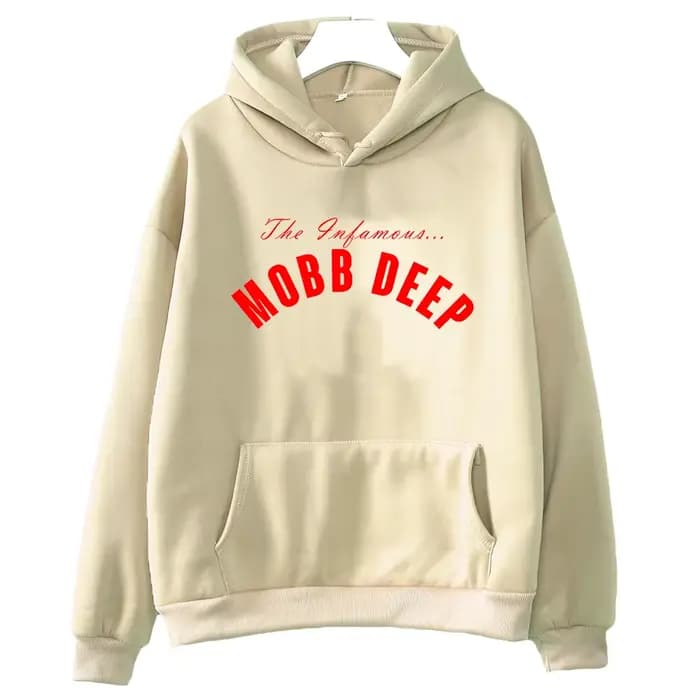 Mobb profond à capuche pour automne/hiver Hip Hop polaire sweats à manches longues gothique vêtements