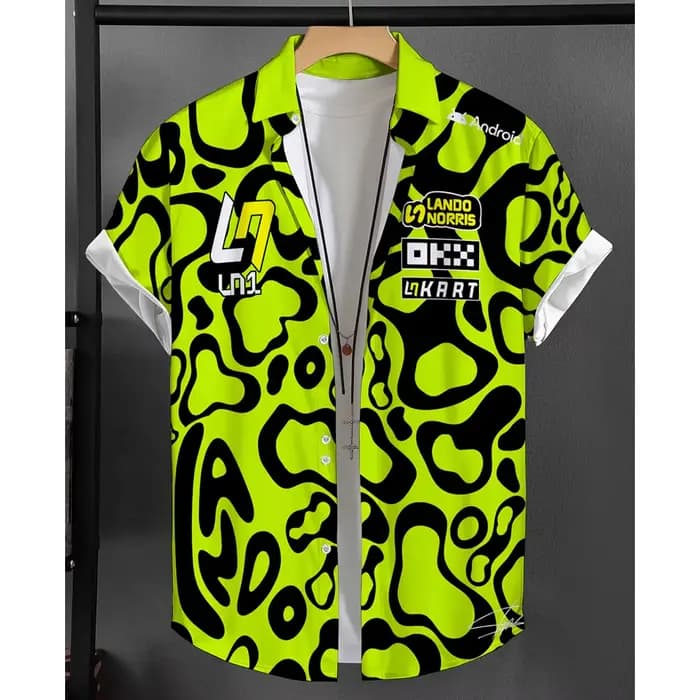 T-shirt pour Hommes Lando Norris 1 Driver Fans, Manches Courtes, Été, Nouvelle Mode 2026, Vêtements