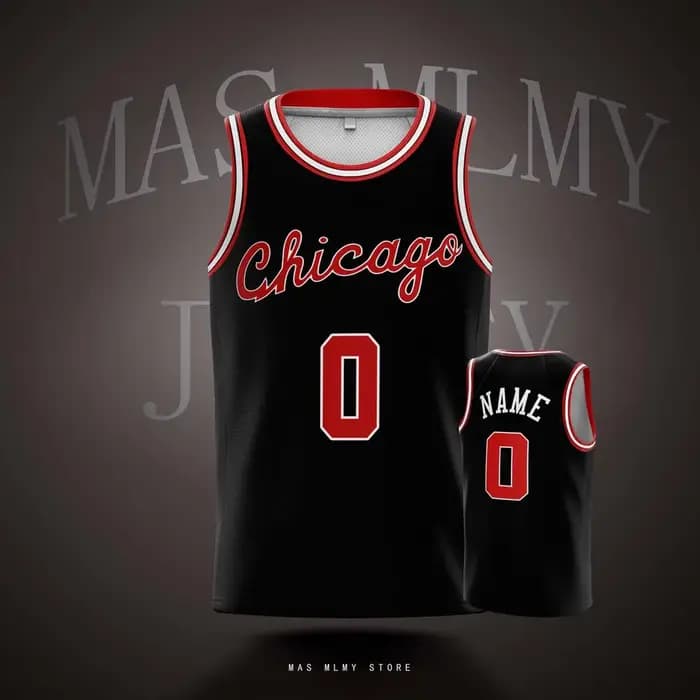 Maillots de basket-ball personnalisés de l'équipe de Chicago pour enfants et adultes, chemises de sp