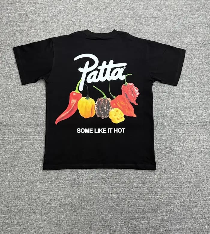 Patta T-shirt surdimensionné imprimé Chili pour hommes et femmes