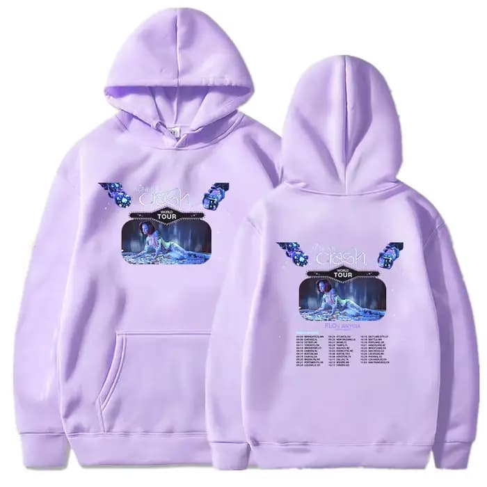 Kehlani-Pull à capuche Crash World Tour avec impression graphique pour femme