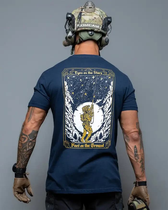 Eyes on The Stars _ T-Shirt - Convient pour les vêtements de sport en pur coton