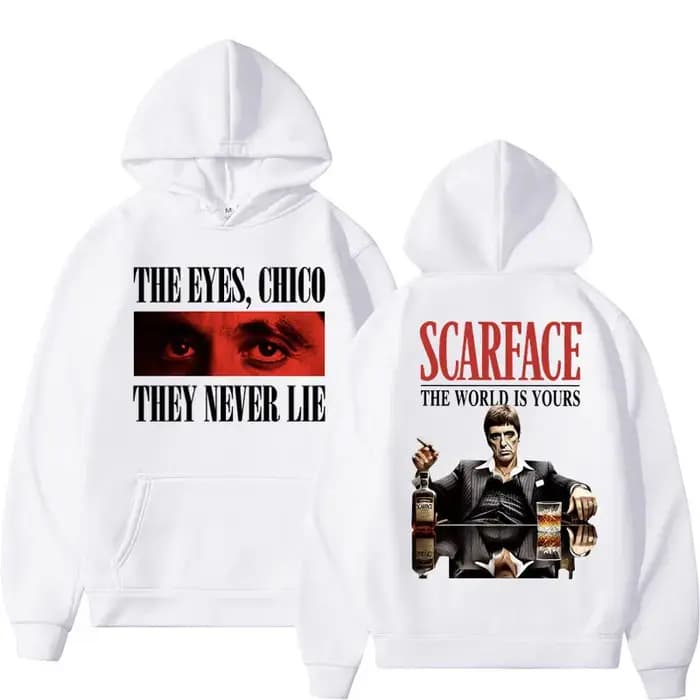 Sweat à capuche Tony Montana planchers face pour homme