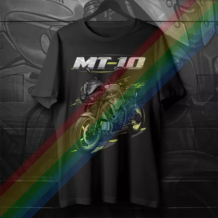 2025 homme t-shirt décontracté MT-10 2016-2021 moto t-shirt graphique été manches courtes 100% coton